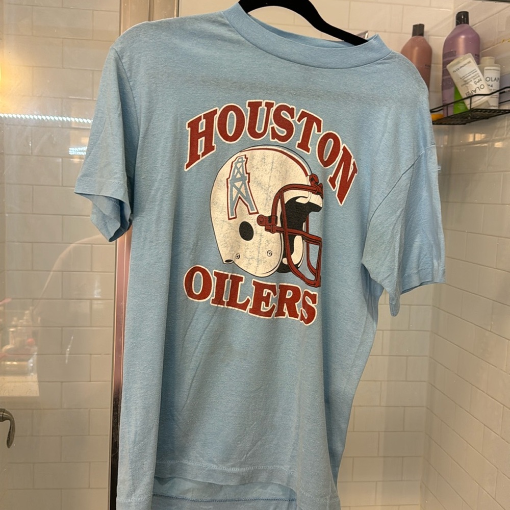 Authentic vintage Houston oilers tee